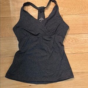 Prana Gray Fitted Tank Top